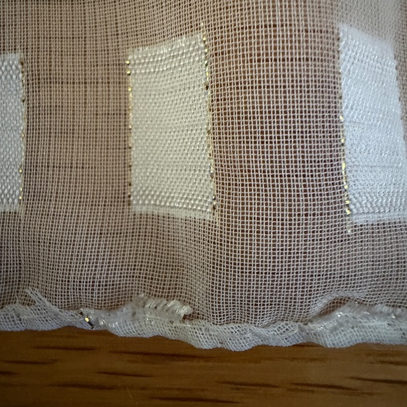 Christmas Poinsettia Scarf Rectangular Made in Korea 57.5"L X 13"W - Picture 14 of 15